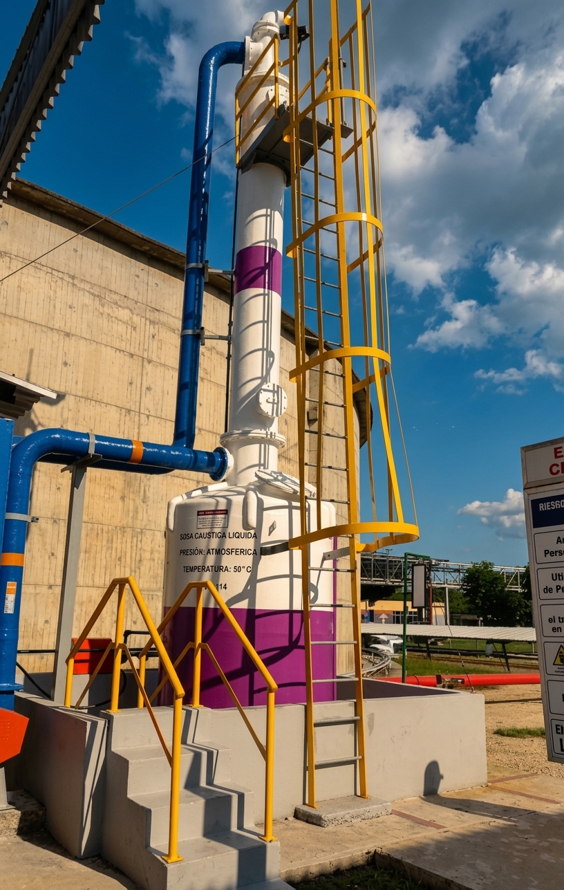 Planta de fabricación de pinturas industriales de Industrial Coatings C.A. en Valencia, Carabobo, Venezuela